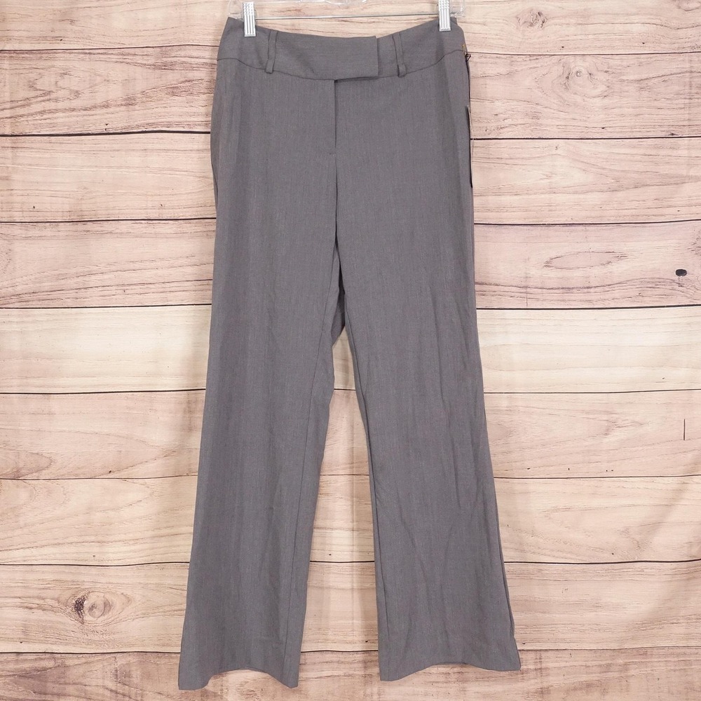 New! Worthington Works Pants Womens 8P Gray Dress Pants Stretch Twill 29x29